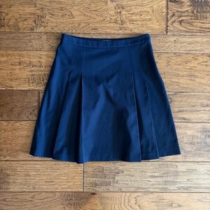Tory Burch Tory Sport Tech Twill Pleated Golf Skirt Womens 6 Navy Blue